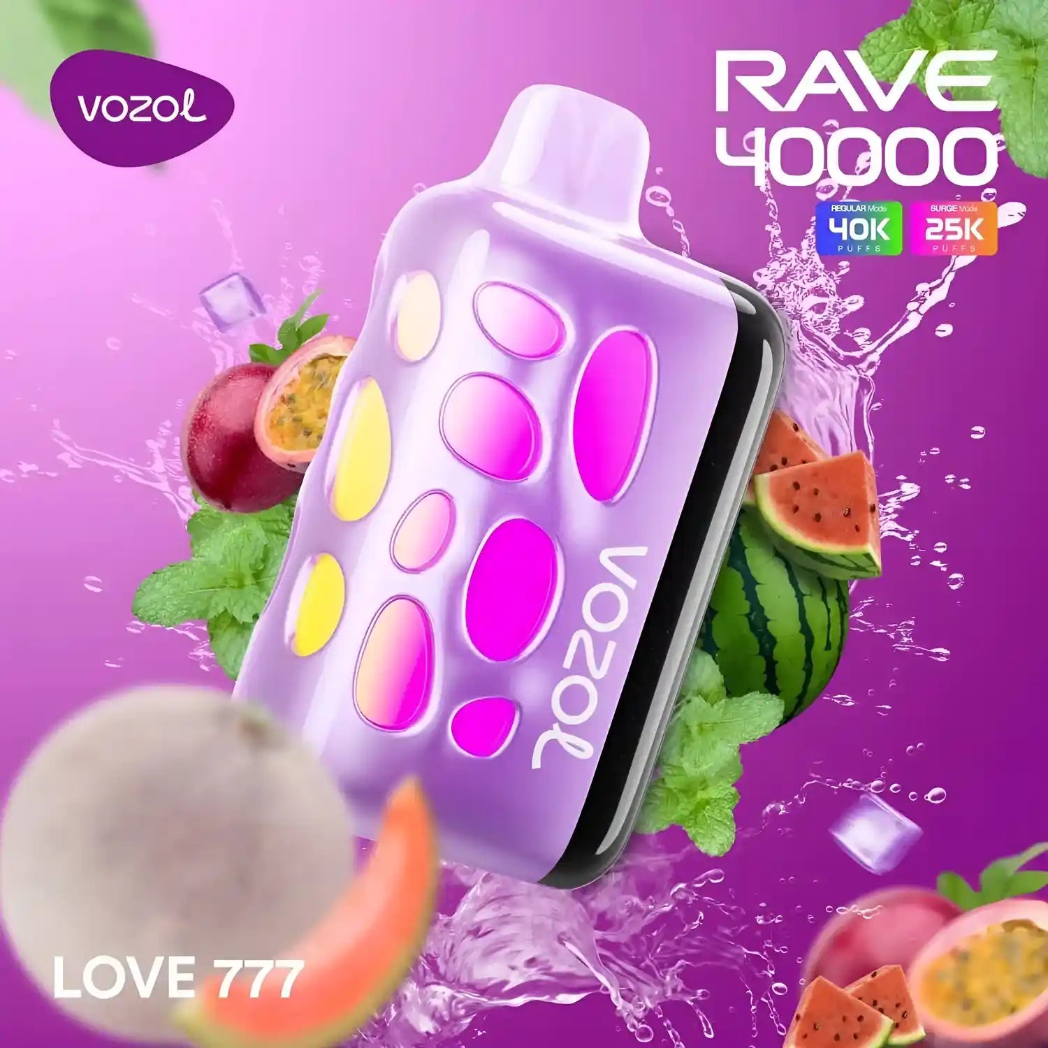 Vozol Rave 40k – Love 777 - Zero Vapes