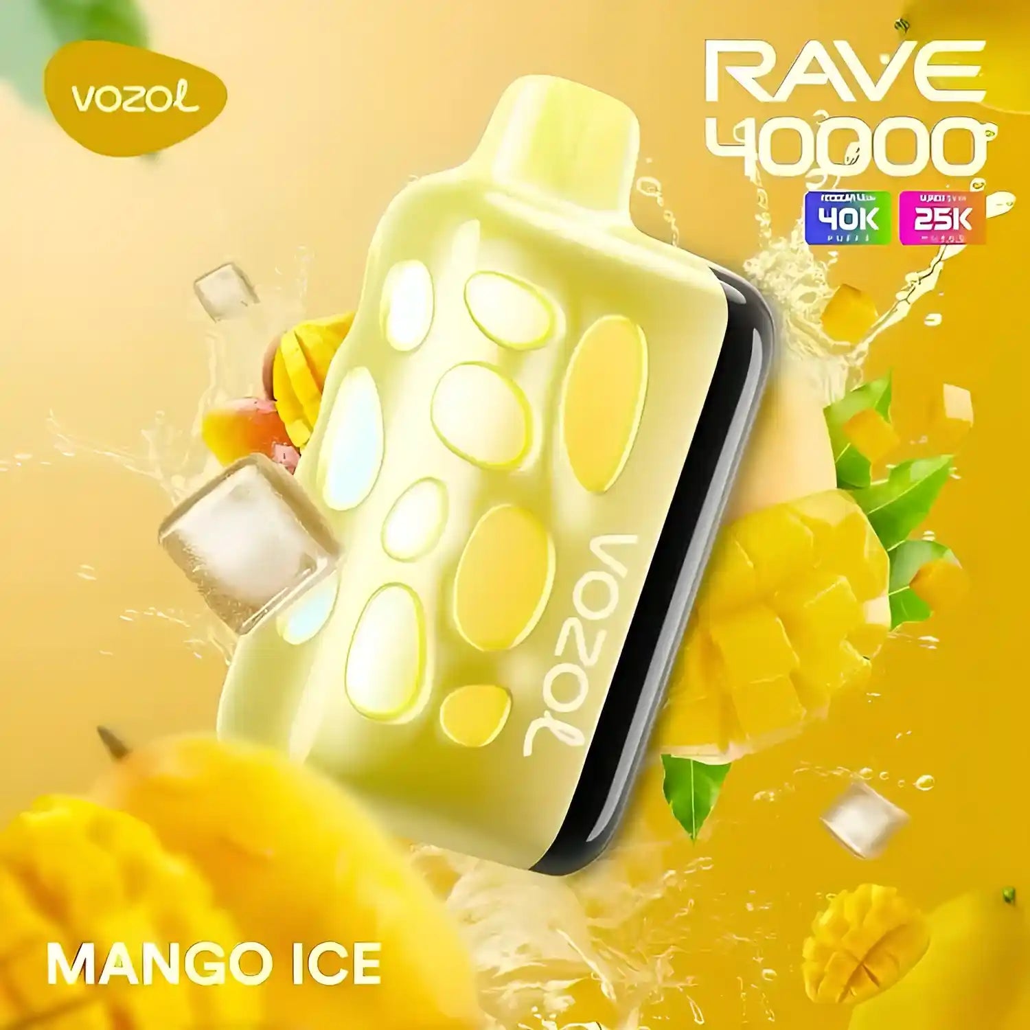Vozol Rave 40k – Mango Ice - Zero Vapes