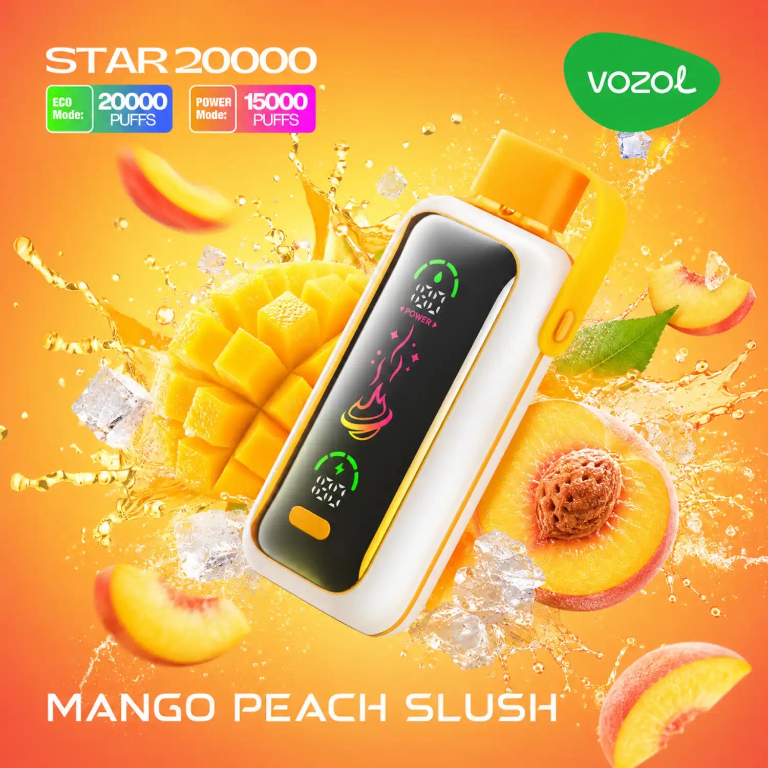 VOZOL STAR 20k – Mango Peach Slush - Zero Vapes