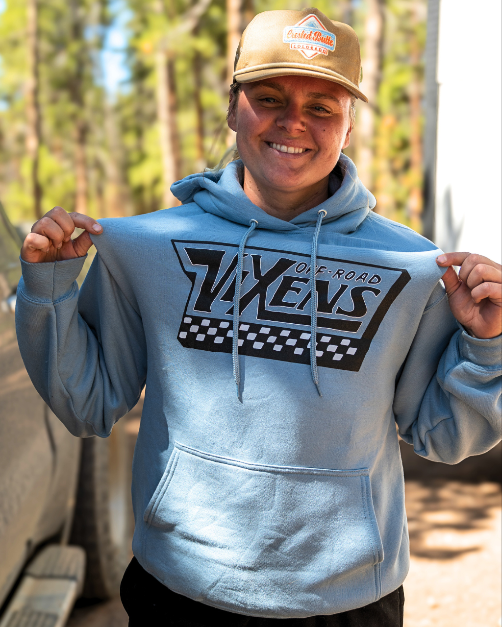 Off the Wall Unisex Pullover Hoodie - Blue