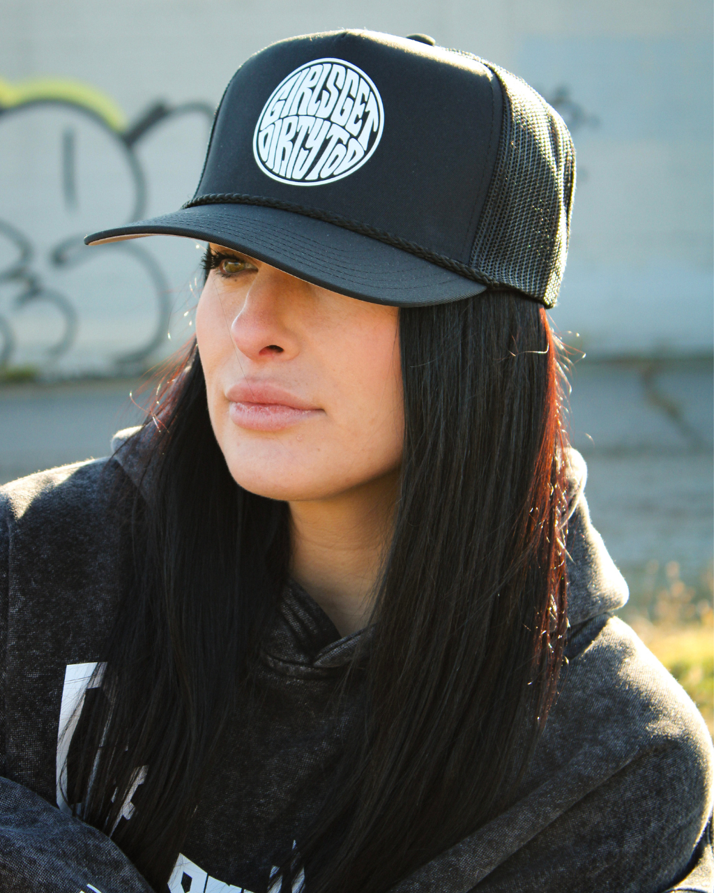 Squishy Trucker Hat - Black