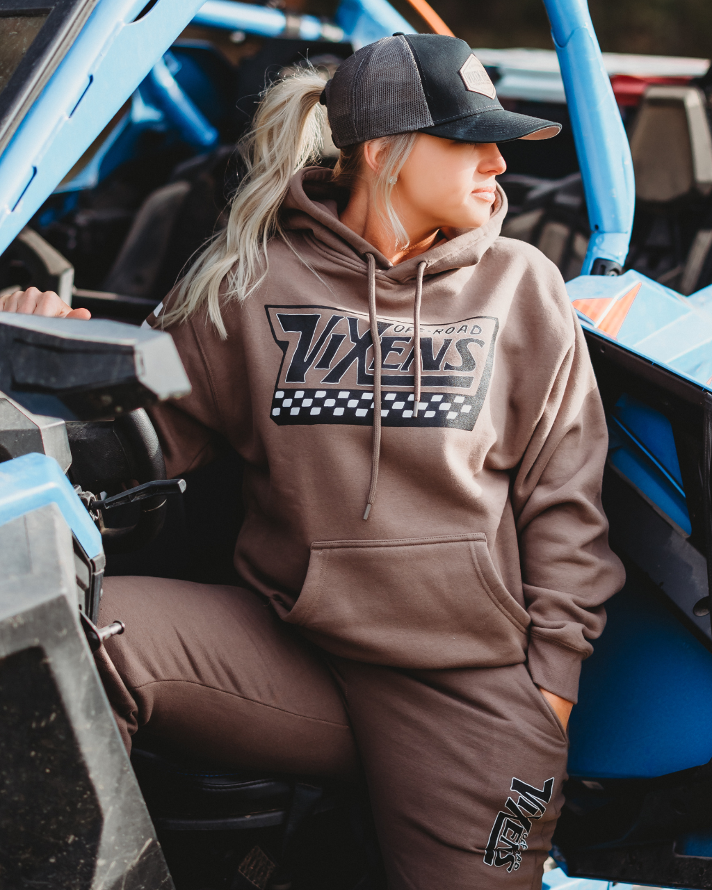 Off the Wall Heavy Weight Hoodie - Brown