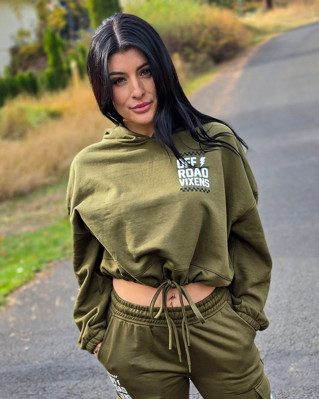 Obsessed Oversized Cropped Hoodie