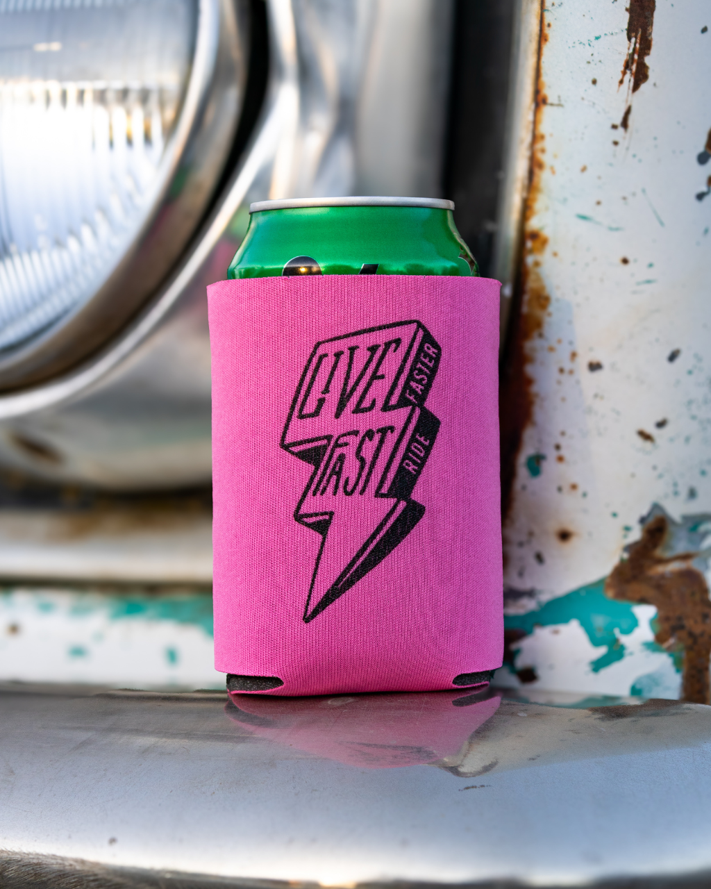 Ride Fast Can Koozie