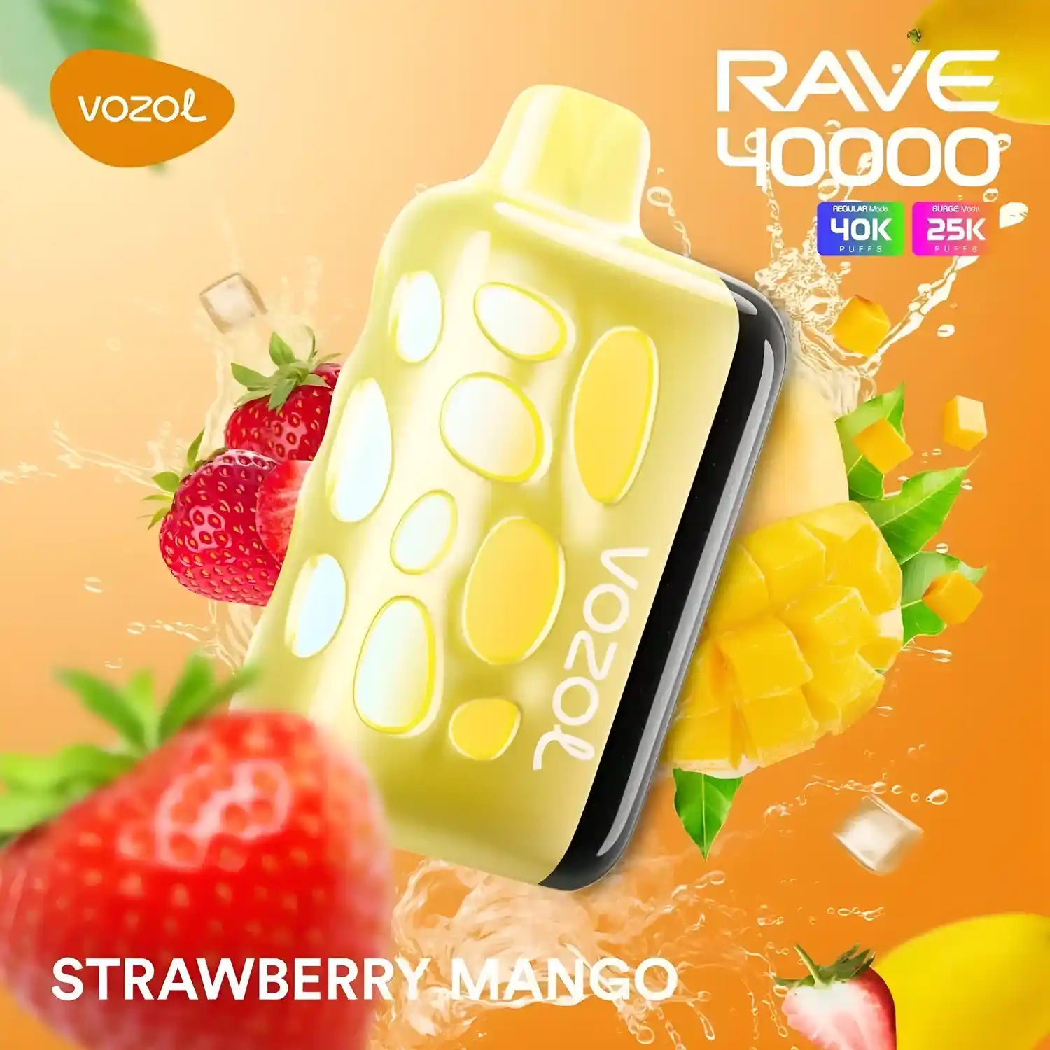Vozol Rave 40k – Strawberry Mango - Zero Vapes