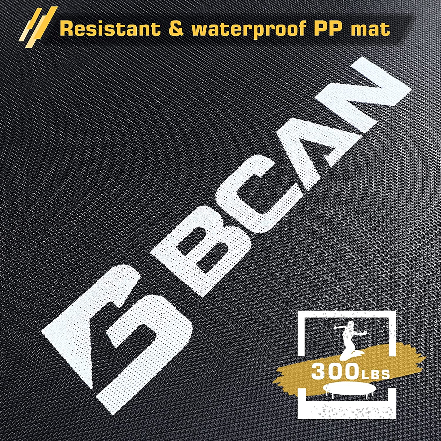 Trampoline pliable BCAN de 96 cm (38 po) pour l'exercice, charge maximale de 136 kg (300 lb)