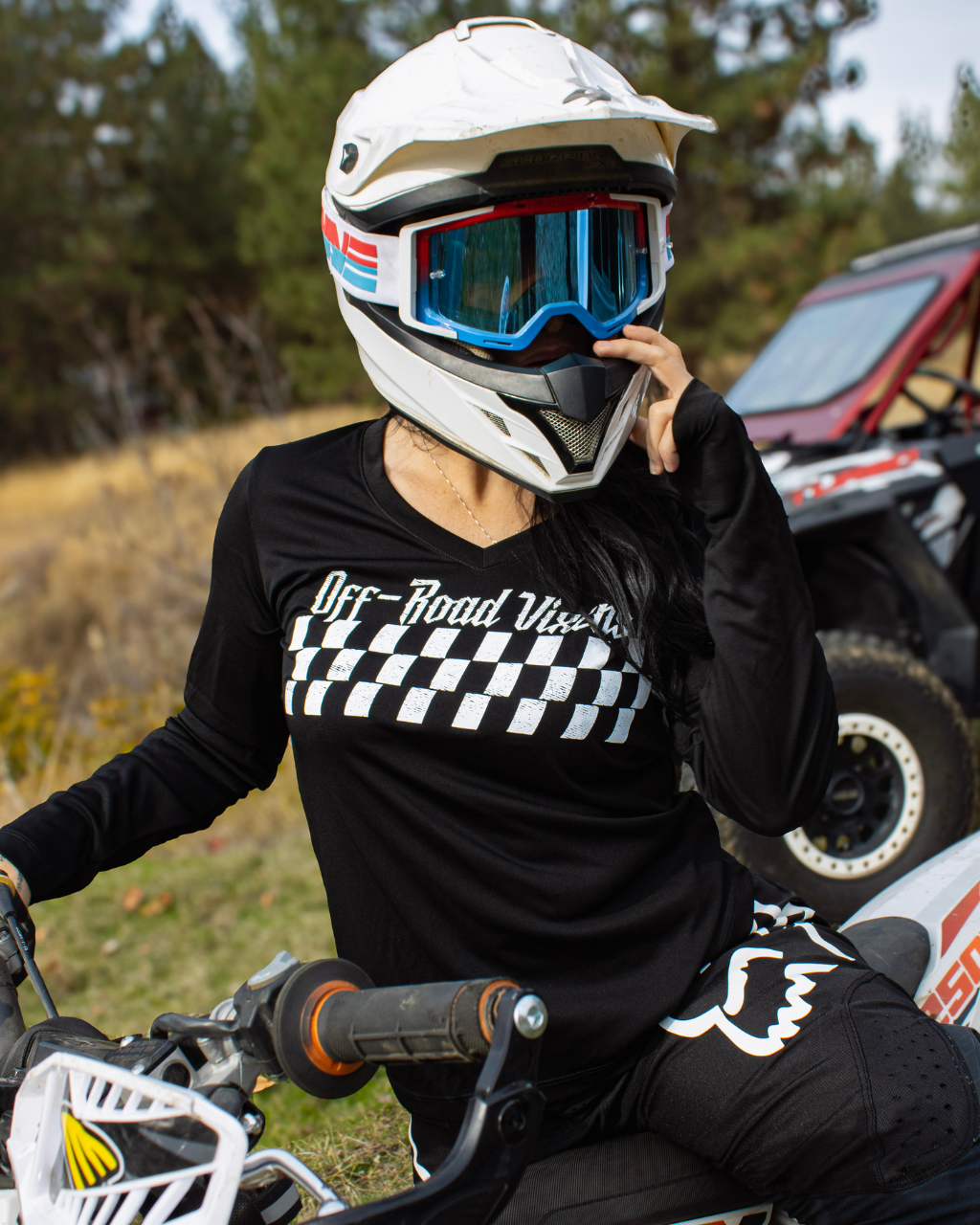 Checkered Flag Lightweight Jersey/Tech Tee