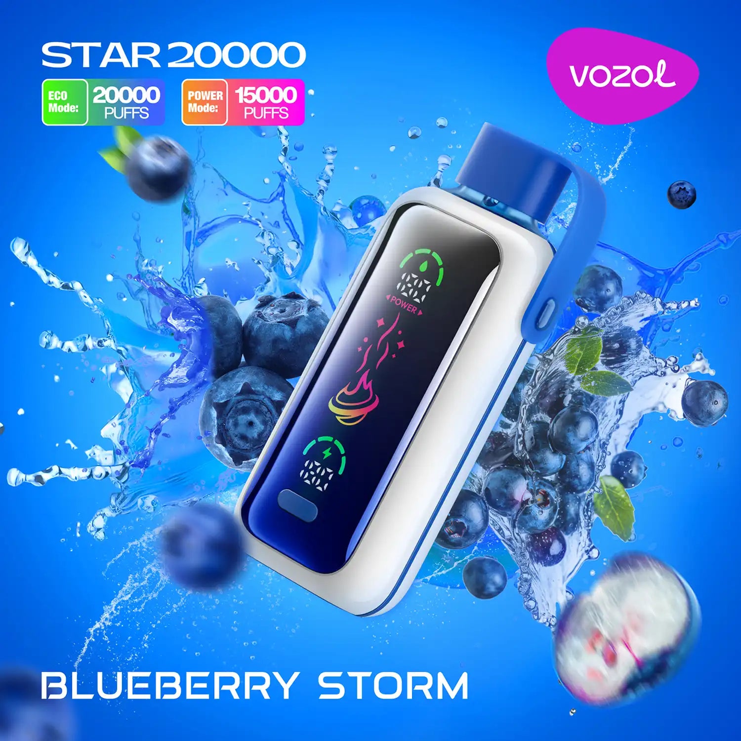 VOZOL STAR 20k – Blueberry Storm - Zero Vapes