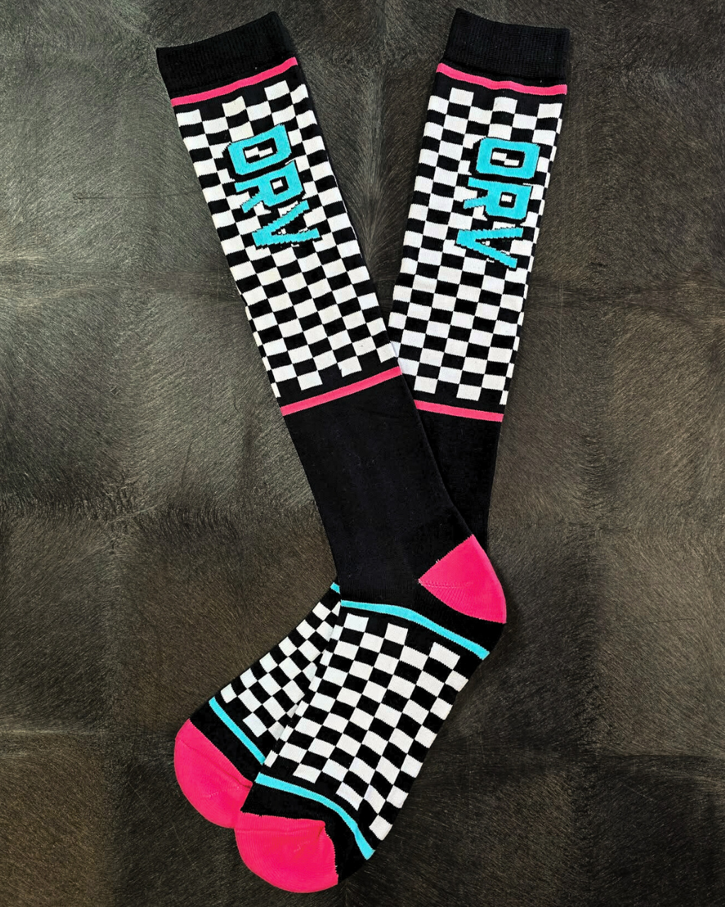 Checkered Riding Sock