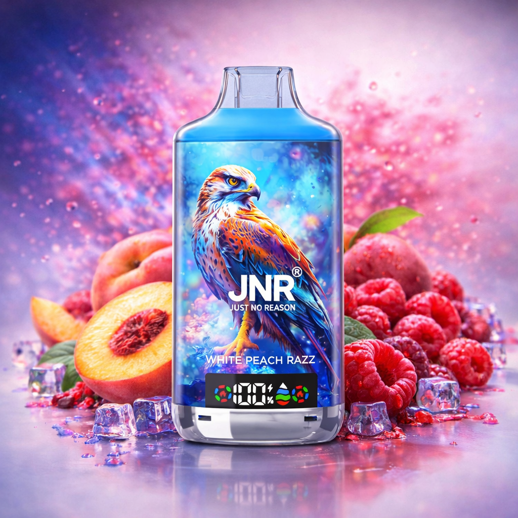 JNR Falcon X 18K – White Peach Razz - Zero Vapes