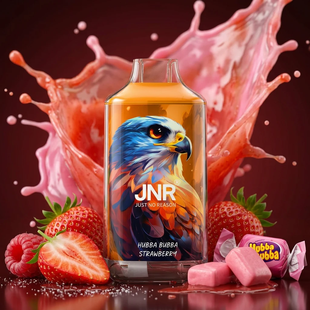 JNR Falcon 16k – Hubba Bubba Strawberry(10PCS/BOX) - Zero Vapes