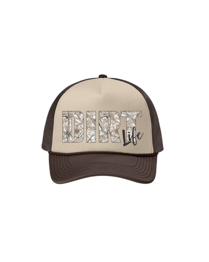 Dirt Life Deadwood Camo Trucker - Brown
