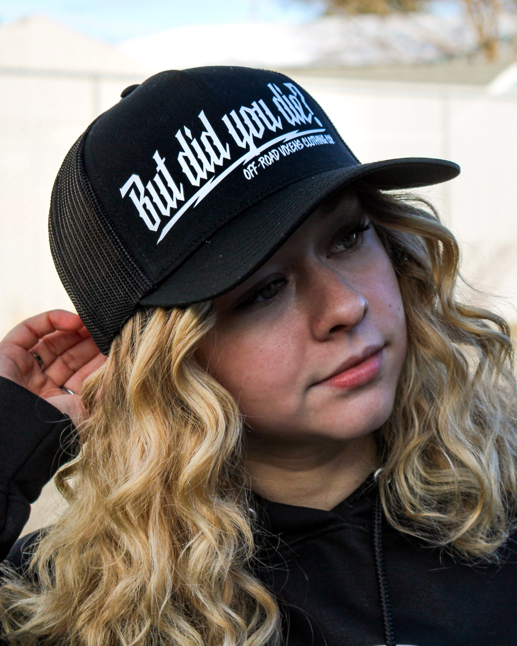 But did you die? Trucker Hat - Black/White