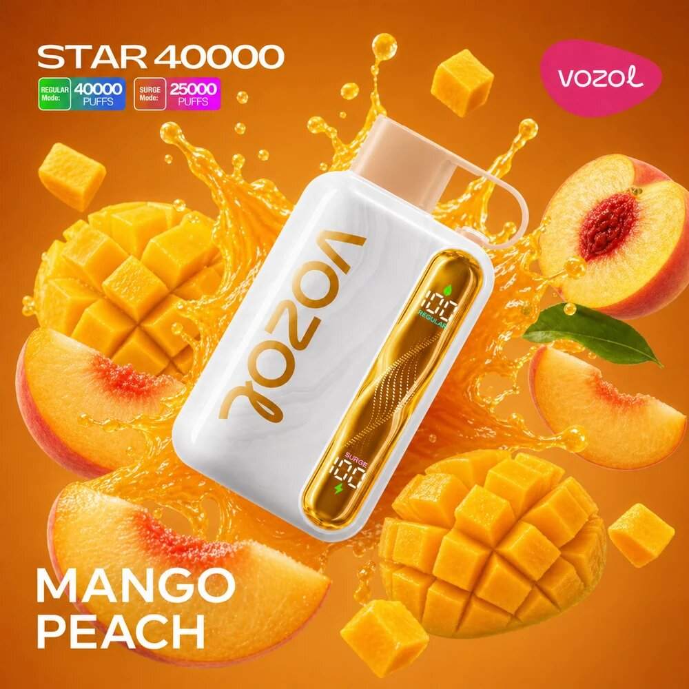 Vozol Star 40k – Mango Peach - Zero Vapes