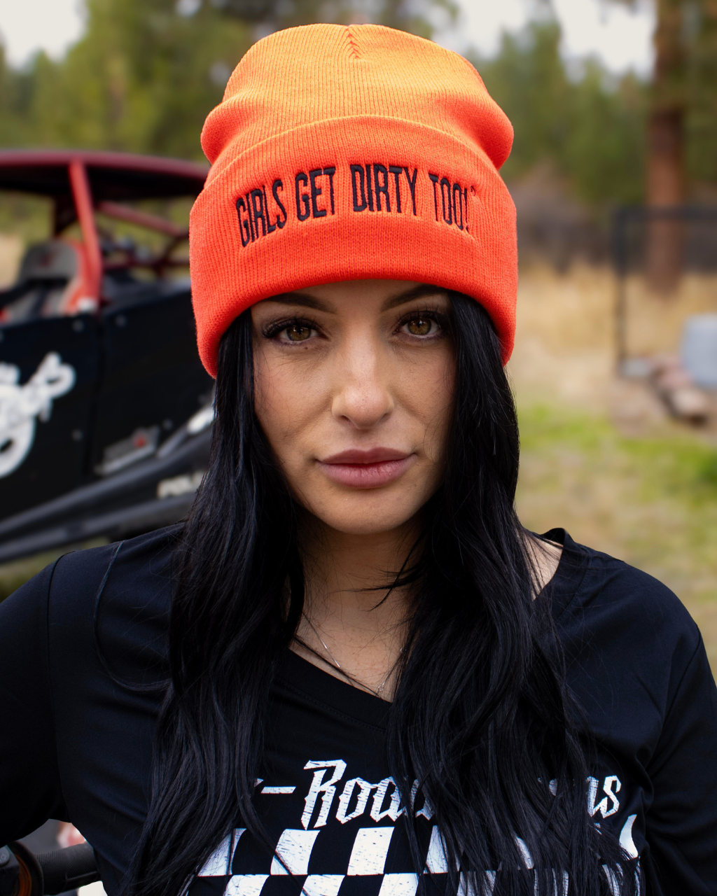 Trademark Beanie Blaze Orange/Black