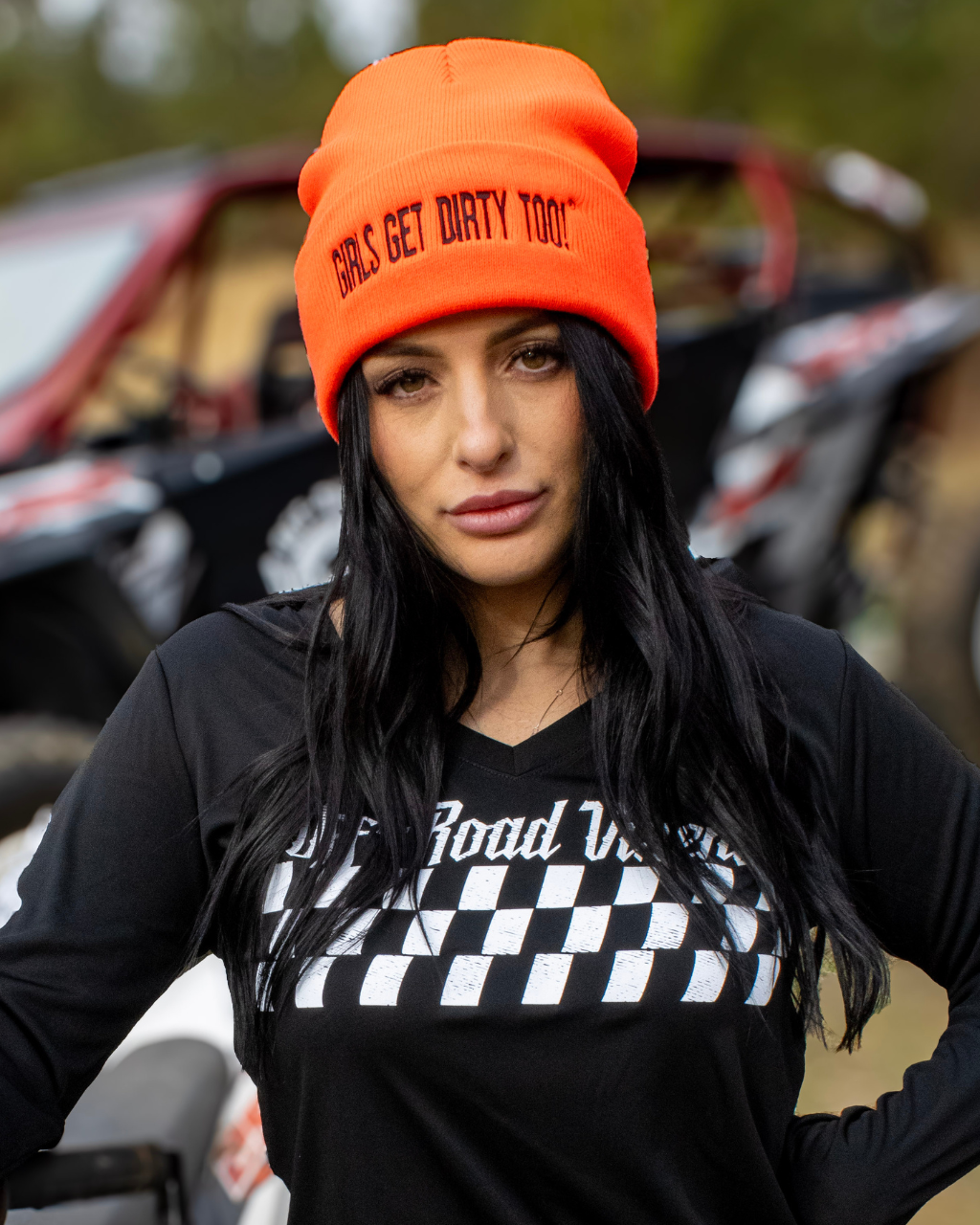 Trademark Beanie Blaze Orange/Black