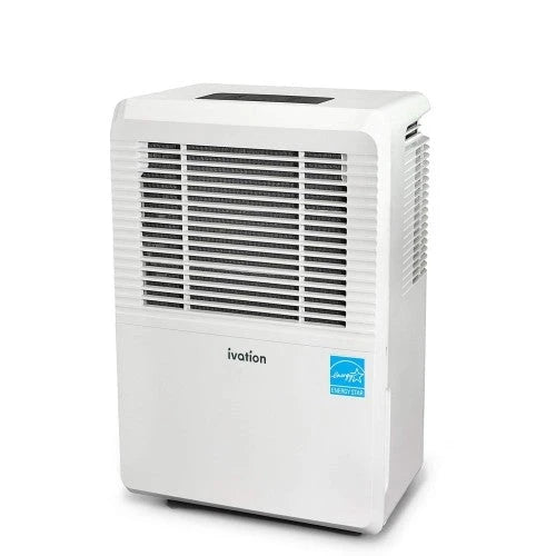 Ivation 30-Pint Energy Star-zertifizierter Luftentfeuchter – Große Kapazität für Räume bis zu 185 m² – Inklusive programmierbarem Hygrostaten, Schlauchanschluss, automatischer Ab-/Neustartfunktion, Rollen und waschbarem Luftfilter