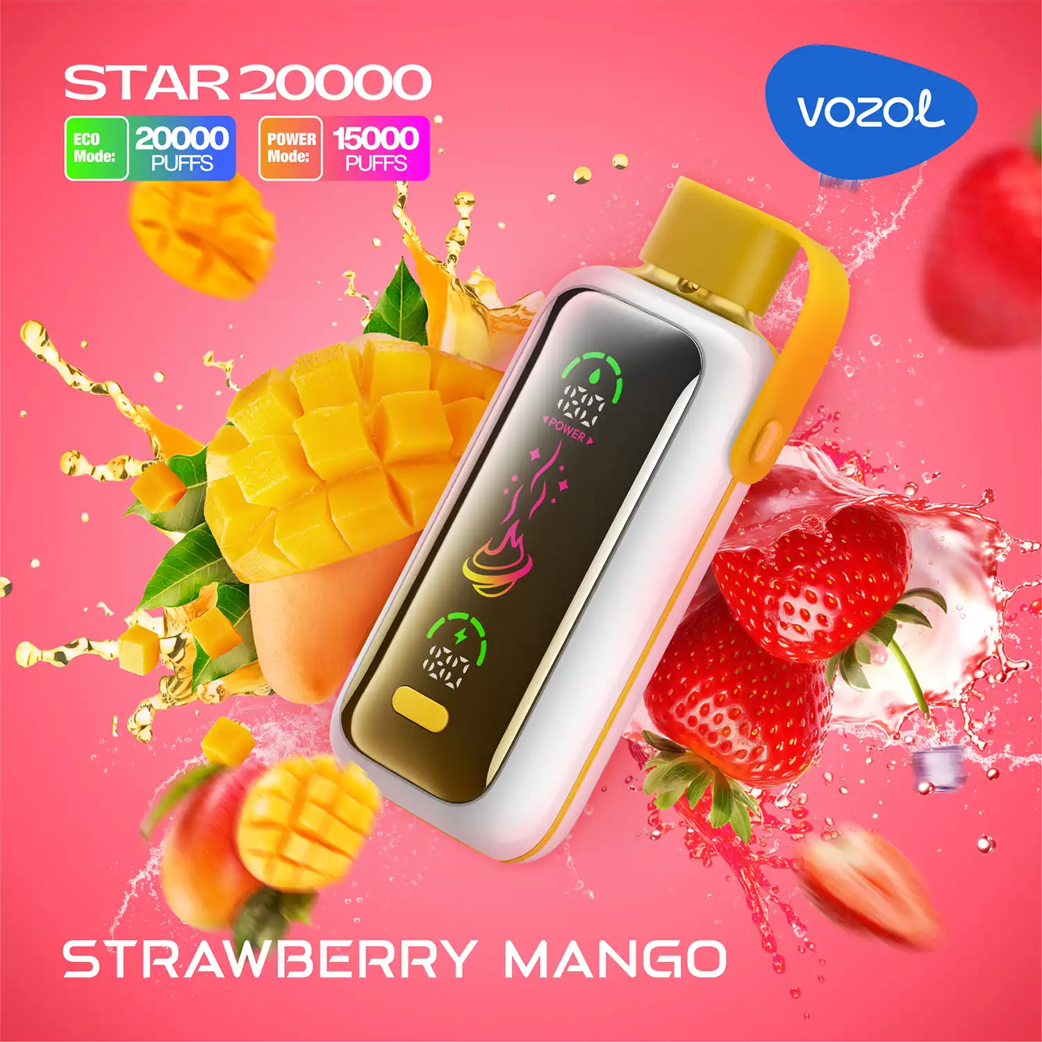 VOZOL STAR 20k – Strawberry Mango - Zero Vapes