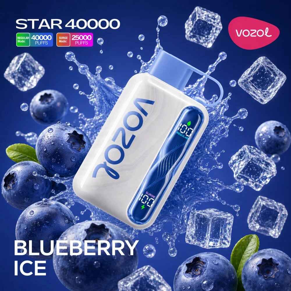 Vozol Star 40k – Blueberry Ice - Zero Vapes