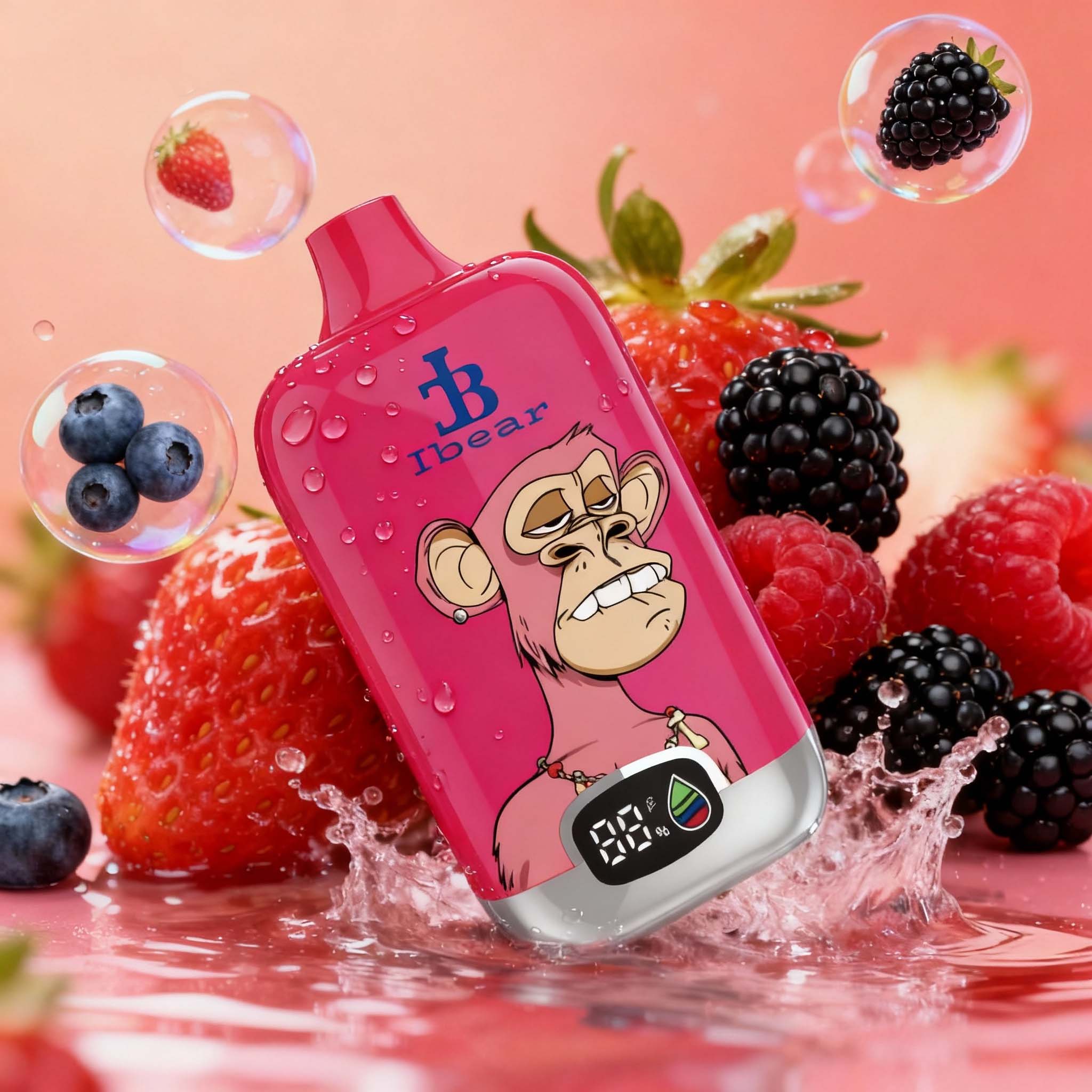 Ibear Digital Box 12k Puffs Vape  Mixed Berries | Ibearvape