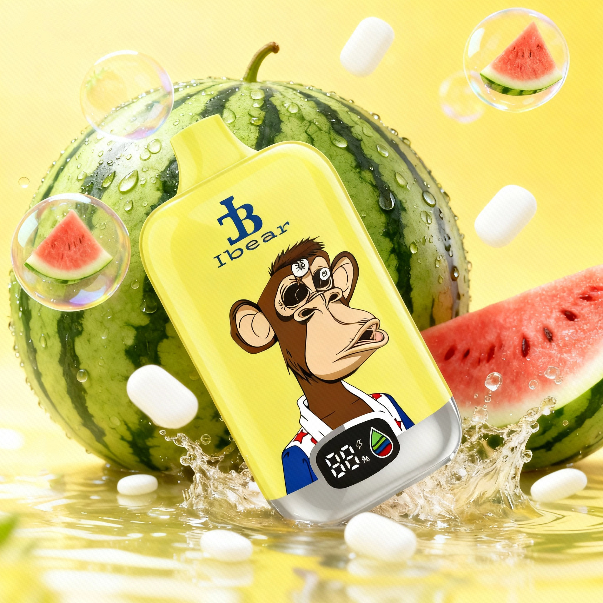 Ibear Digital Box 12k Vape  Lush Bubble Gum | Ibearvape