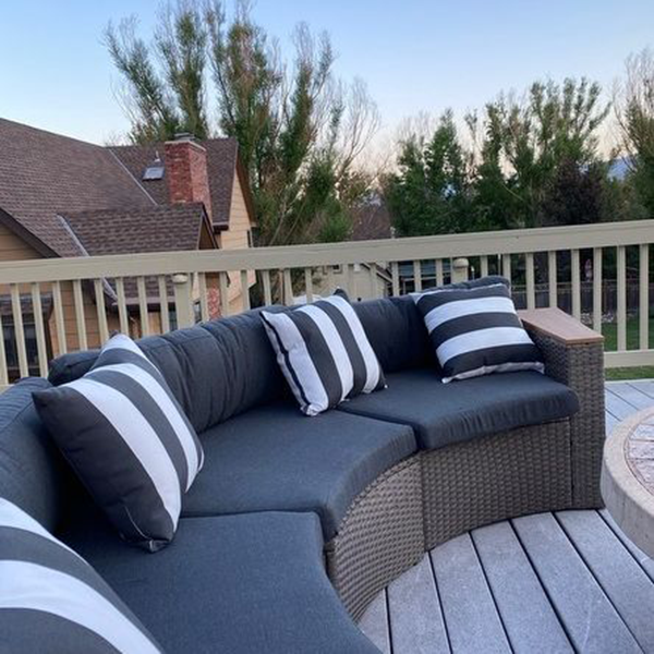 Outdoor 5-piece set, 4 chairs + 1 table