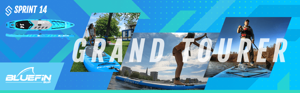 Bluefin SUP Stand Up Inflatable Paddle Board Sprint Touring Tourer Paddleboard iSUP