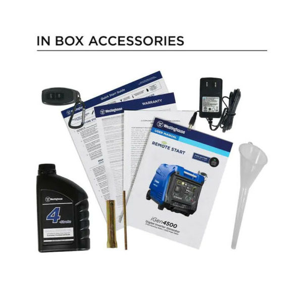 NEW Westinghouse iGen4500 4500 Watts Super Quiet Inverter Generator Remote START
