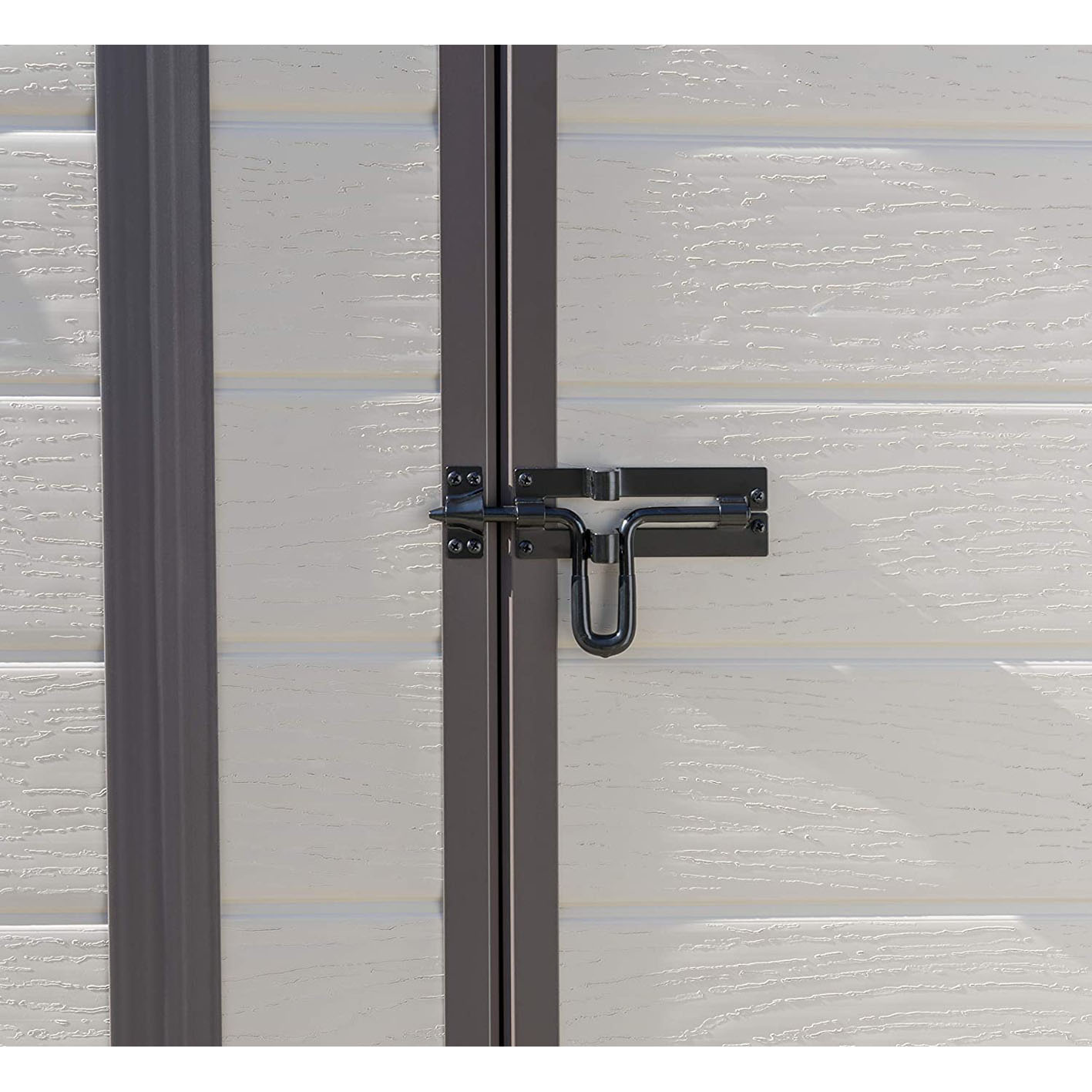 Keter Manor Pent Outdoor Garden Storage Shed, Beige/Brown, 6 x 4 ft