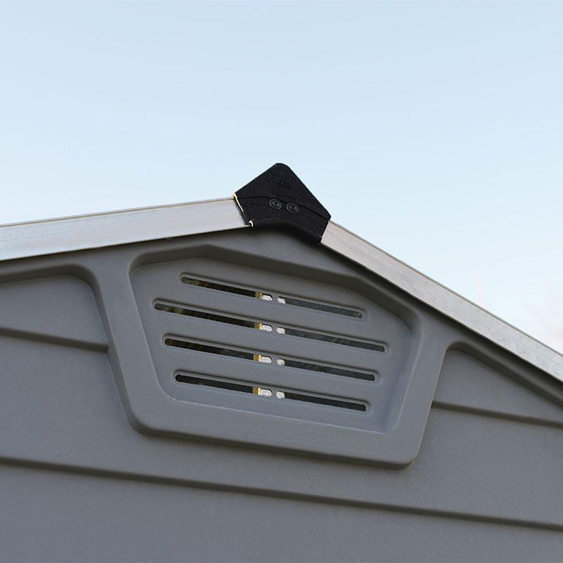 6' x 5' Palram Canopia Grey Skylight metal shed (1.85m x 1.54m)