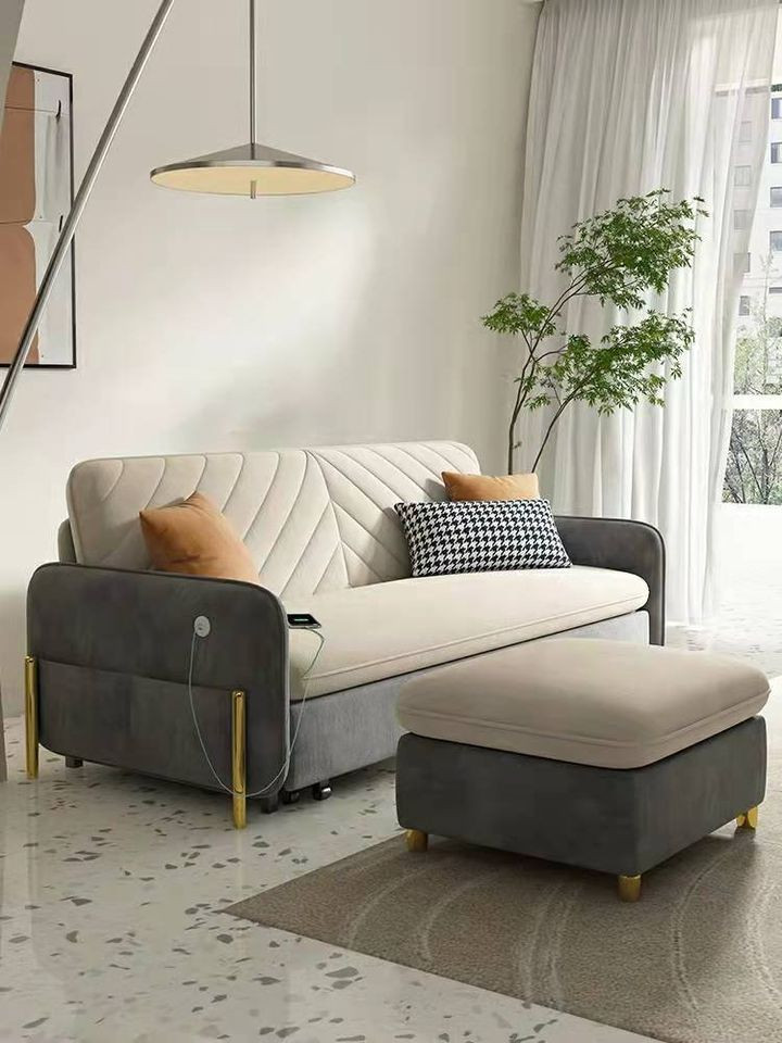 Extra large sleeper sofa green upholstered convertible sofa