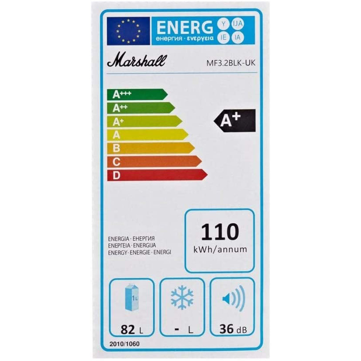 Marshall Lifestyle Fridge 3.2 Half-Stack Guitar Amp-Style