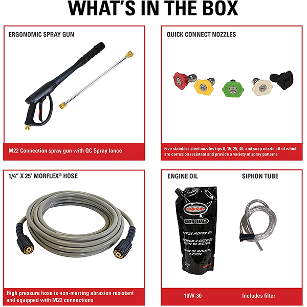 MSH3125 MegaShot Gas Pressure Washer Powered by Honda GC190