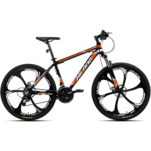 26 Inch Mountain Bike Aluminum 21 Speeds with 17 Inch Frame Disc-Brake 3/6-Spokes