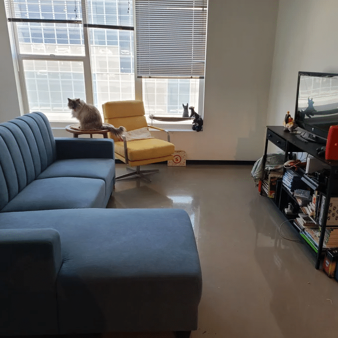 Dyer Avenue 84,5'' Festes Sofa und Chaiselongue mit Blick auf die linke Seite