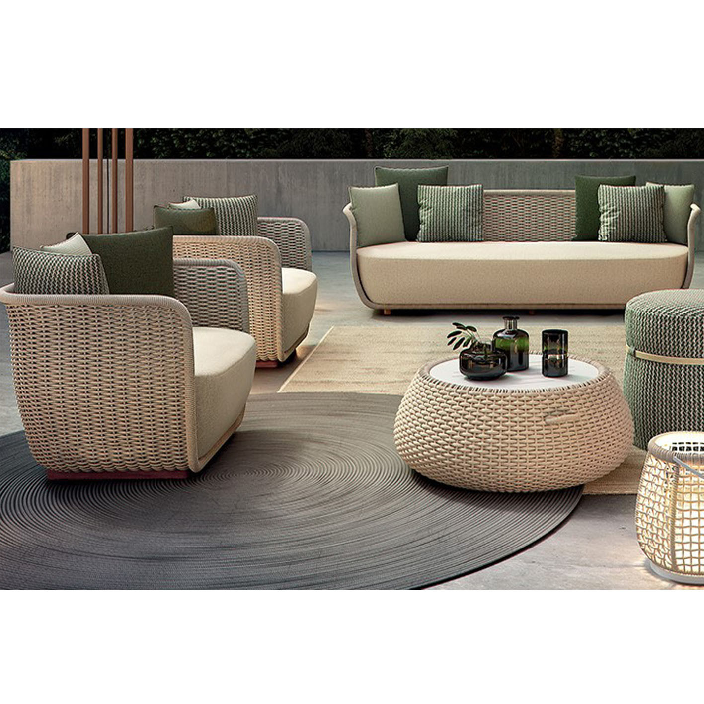 Small Apartment Outdoor Garden Sofas Waterproof Courtyard Hotel Lounge Chairs Sunscreen Villa Living Room Furniture Leisure Sofa