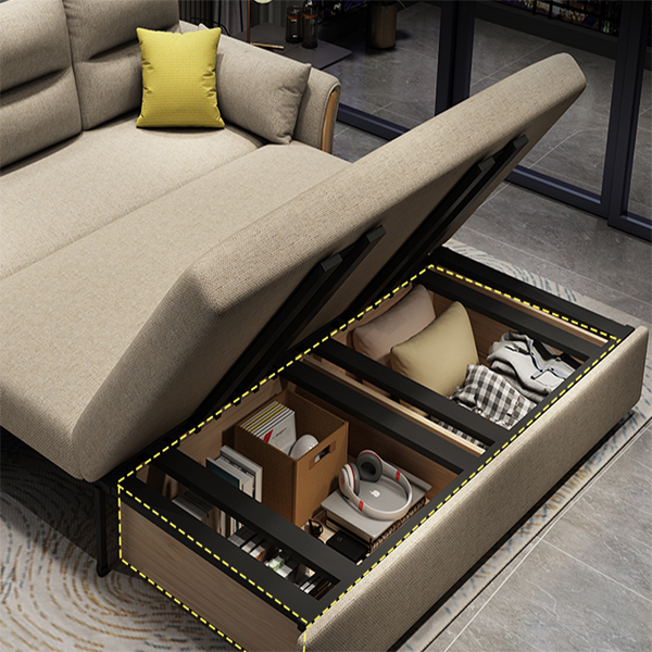 dual-purpose folding sofa bed, sofa bed with mattress, bedroom sofa bed