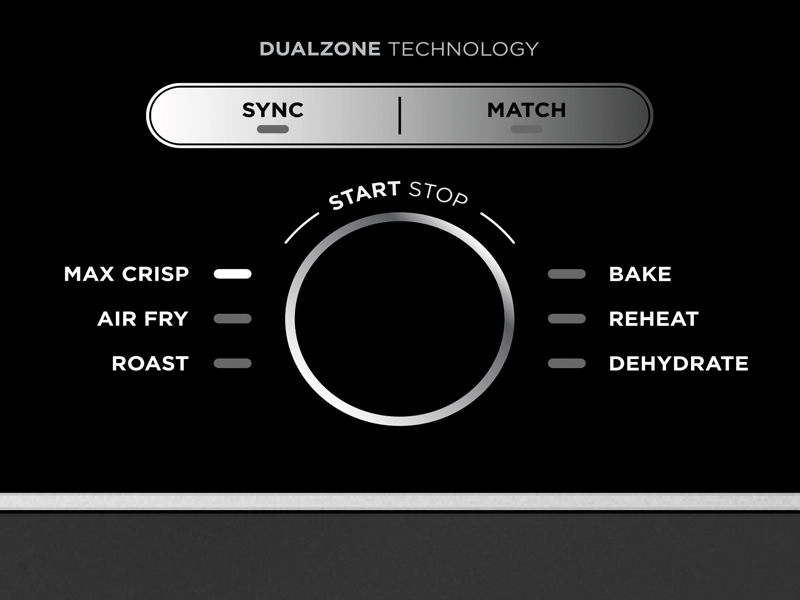 Ninja Foodi Max Dual Zone Air Fryer [AF400UK] 2-drawer, 6 cooking functions, 9.5L