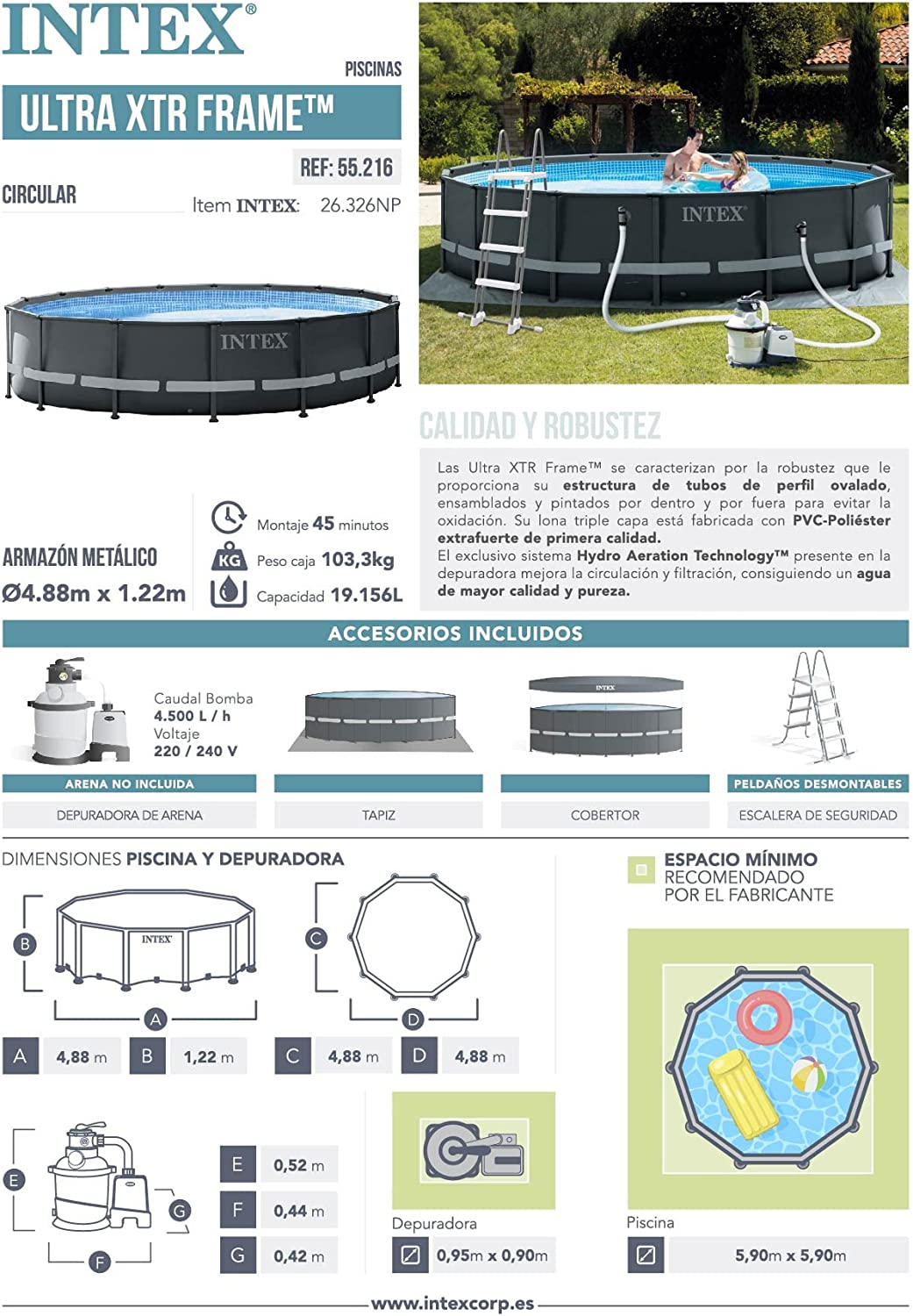 16Ft X 48In Ultra Xtr Frame Pool Set