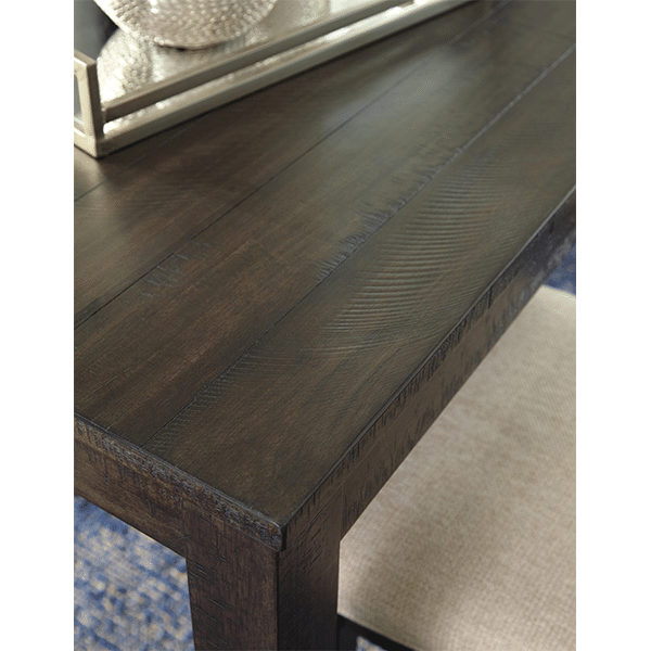 Iconic Design Dining Table Set with 6 Upholstered Chairs, Brown