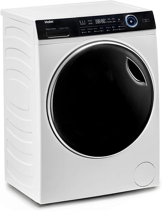 Haier HWD100-B14979S Freestanding Washer Dryer, Direct Motion and LED Display, 1400RPM 10kg Load, Graphite [Energy Class D]