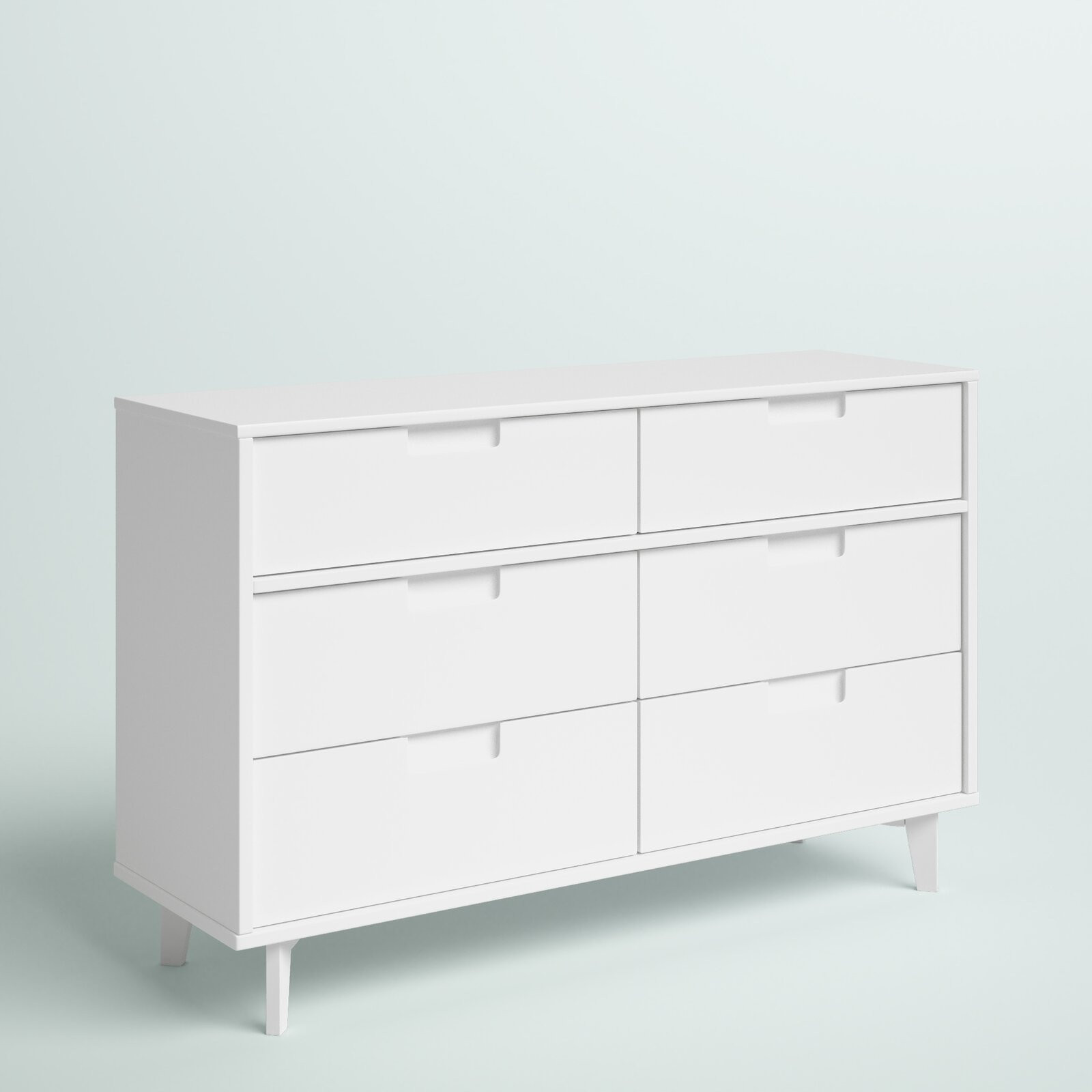 Helmick 6 Drawer 52'' W Double Dresser