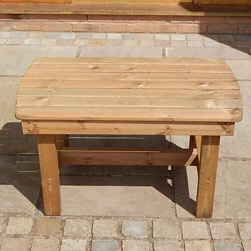WOODEN GARDEN FURNITURE ANGLED COMPLETE SET