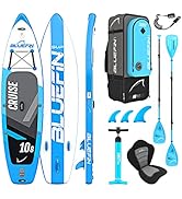 Bluefin SUP Inflatable Stand Up Paddle Board | 6&rdquo; Thick | Kayak Conversion Kit | All Accessories ...