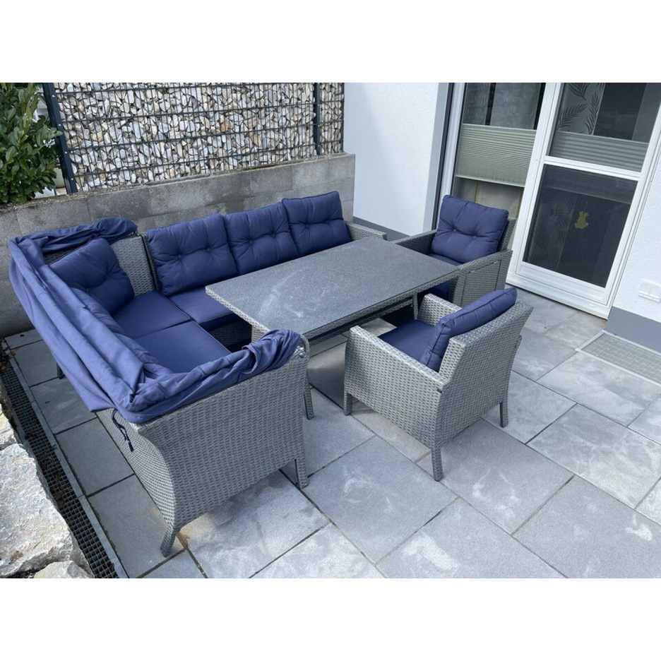 XXL Lounge Set WHD 207x162x256 Seating Group Garden Lounge Set