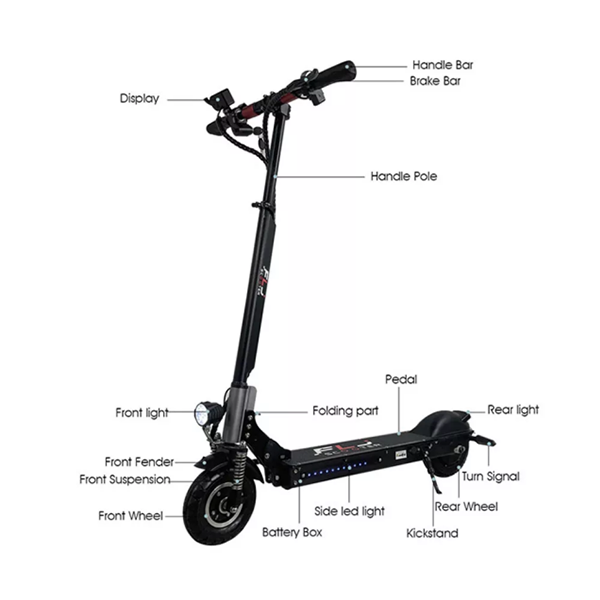 C8 800W 8inch wheels Electric Scooter with 18ah battery e bike 35km/h powerful Mini e scooters