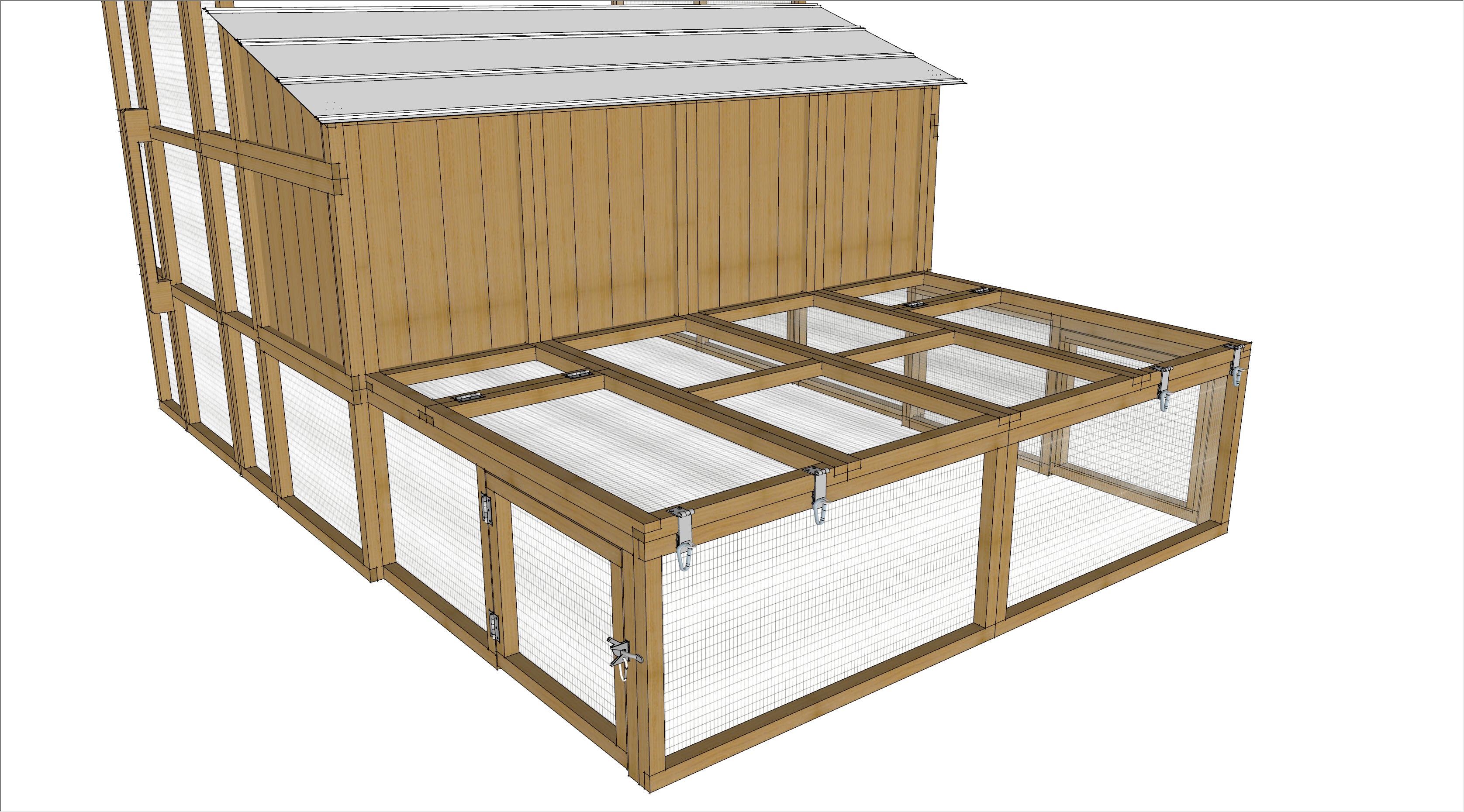Round-Top Walk-In Chicken Coop