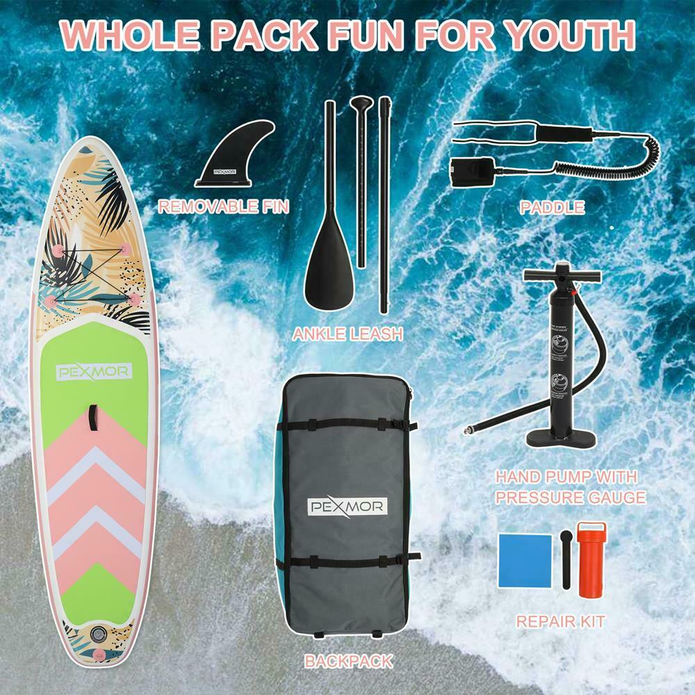 New 10.5Ft Stand Up Paddle Board SUP Surfboard+Bag+Leash+Paddle+Fin+Pump+Kit