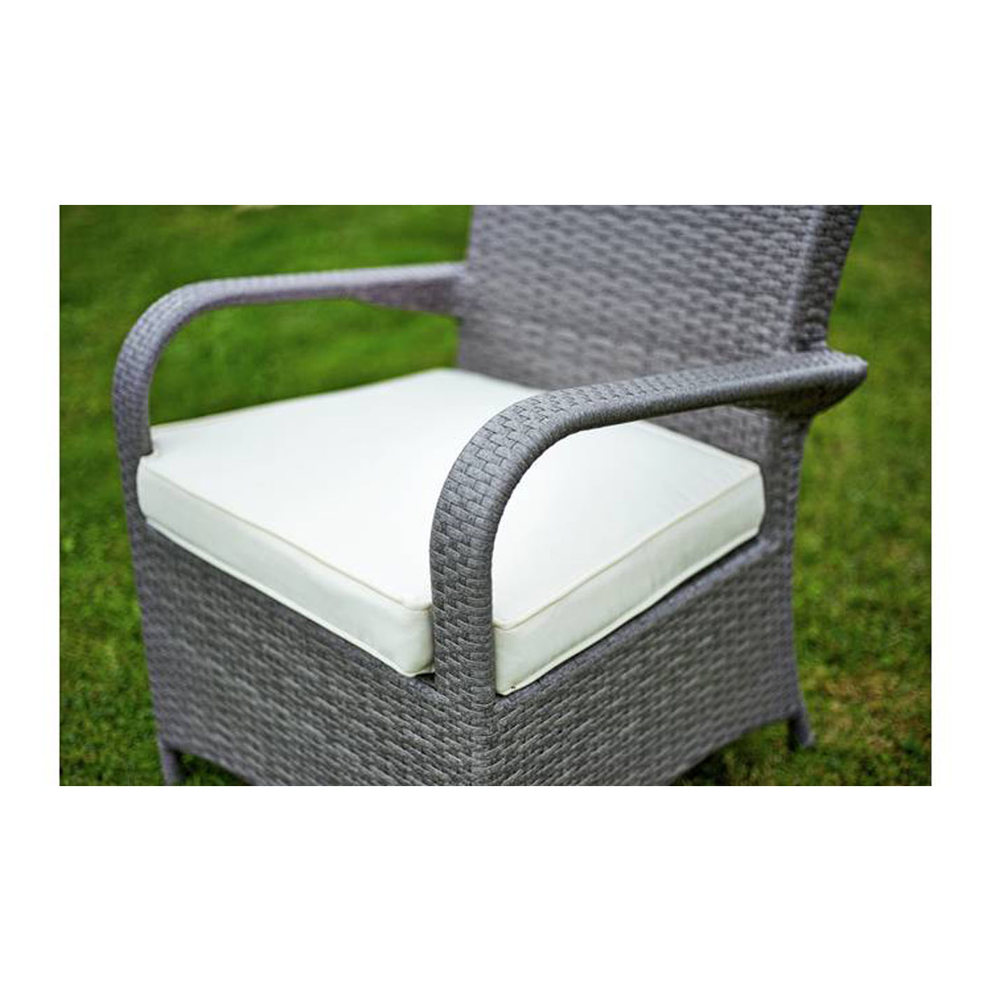 Argos Home Seychelles 6 Seater Rattan Effect Patio Set -Grey