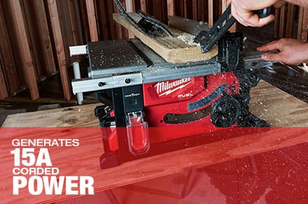 Generates 15A Corded Power